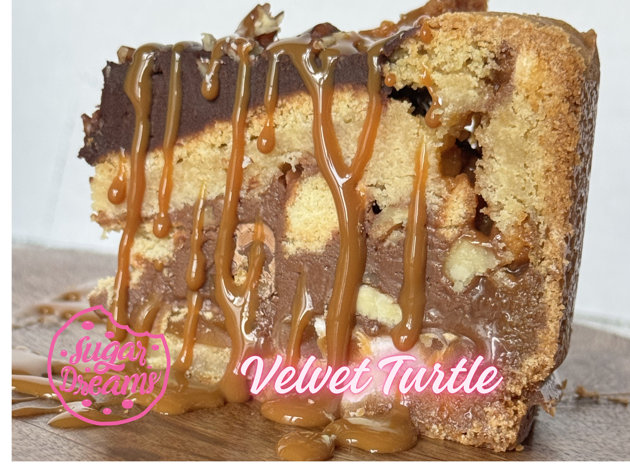 Velvet Turtle Cookie Pie Slice